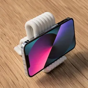 PLA 3D Printed Phone Stand Durable Portable Design for Easy Viewing Versatile Use Ideal for Travel and Home