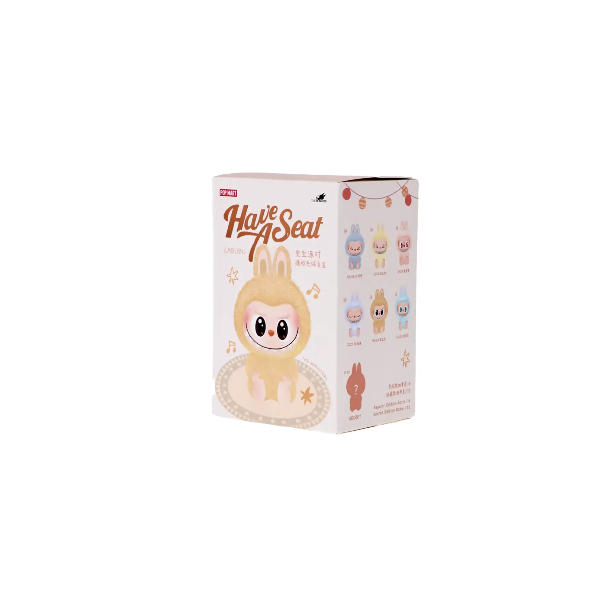 Labubu The Monsters Have a Seat Vinyl Plush "Vinyl Plush Blind Box (Single Box)" LAB019