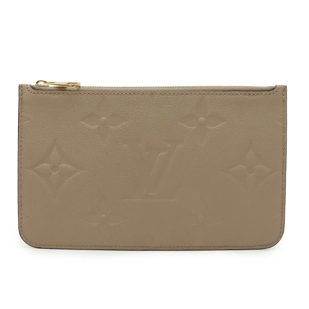 Pre-owned Louis Vuitton Calfskin Small Leather Goods Neverfull Monogram Empreinte Pouch