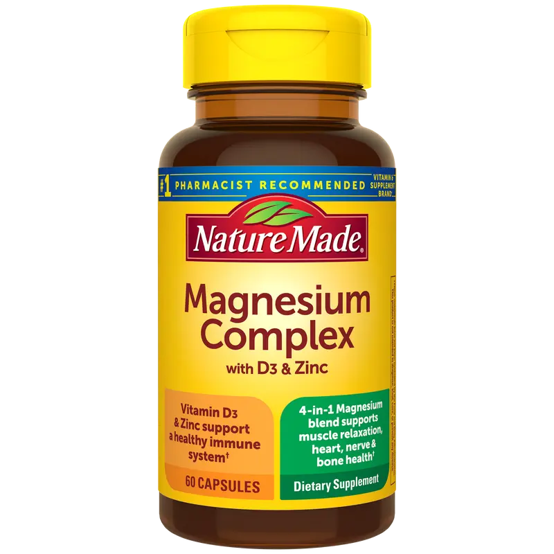 Magnesium Complex Capsules with D3 and Zinc