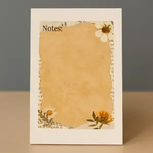 Floral Notepad 20 Sheets with Vintage Inspired Design
