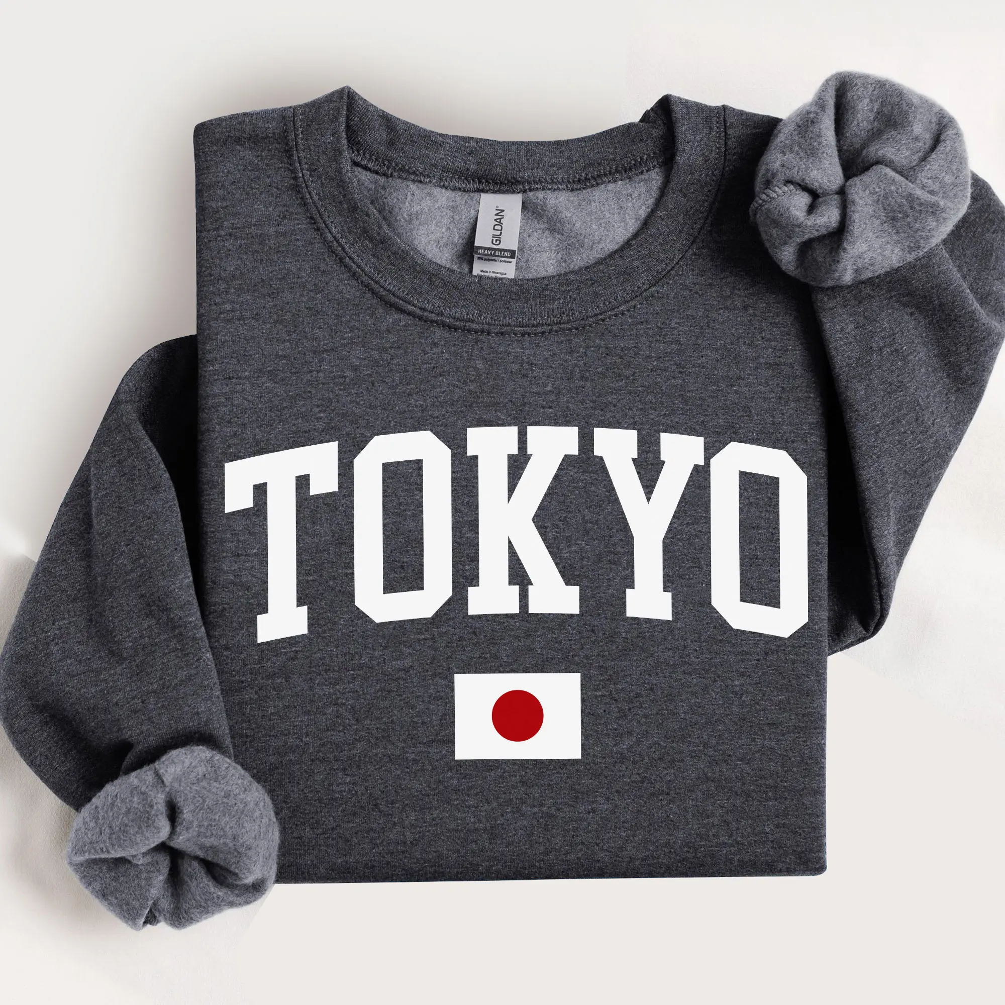 Tokyo Japan Sweatshirt, Tokyo Japan Crewneck Shirt, Japan Gift, Japanese Flag Pullover, Japan Souvenir, Travel Sweater
