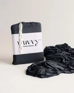 Charcoal - Wuvvy bamboo blanket