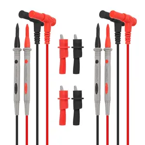 2 Sets Multimeter Test Leads Kit Banana Plug with Push On  Clips Precision  Probes 1000V 20A Digital Electrical Test Probes