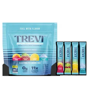 TREVI Sport Sugar Free Electrolytes - Rehydration Powder Packet Drink Mix  - 20 Count / 8 Count - Variety Pack
