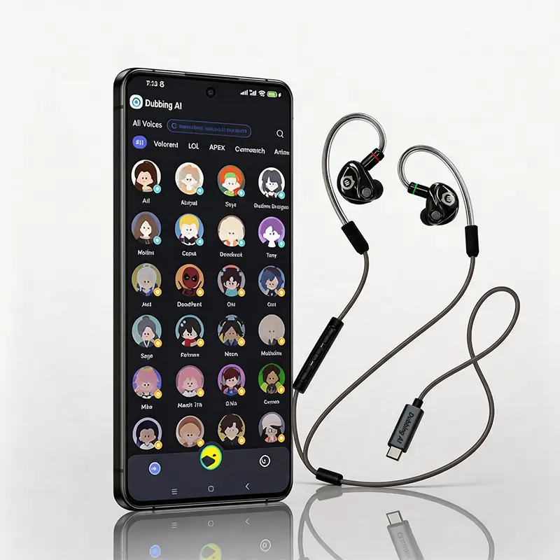 Dubbing AI Voice Changing Earbuds