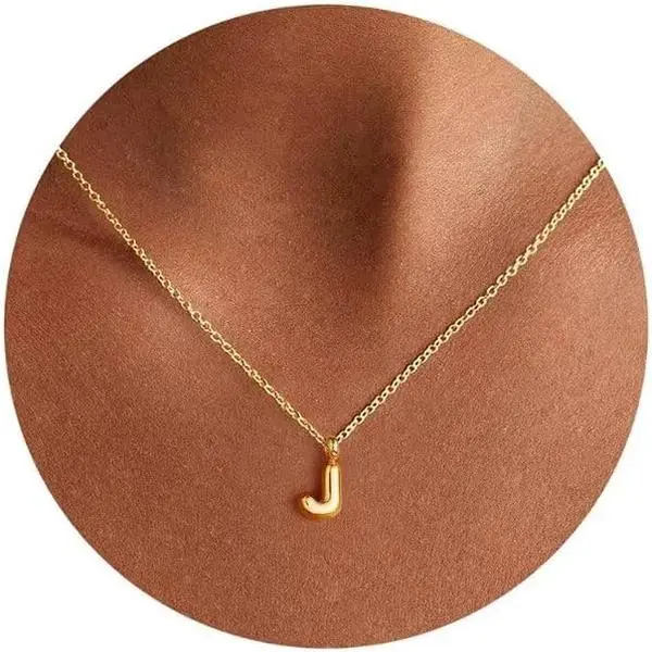 Initial Necklace for Girls Teen Girl Gifts - Cute 14K Gold-Plated Initial Necklaces for Women Kids Jewelry Tiny Letter Necklace Birthday Gifts for Kids Teen Girls
