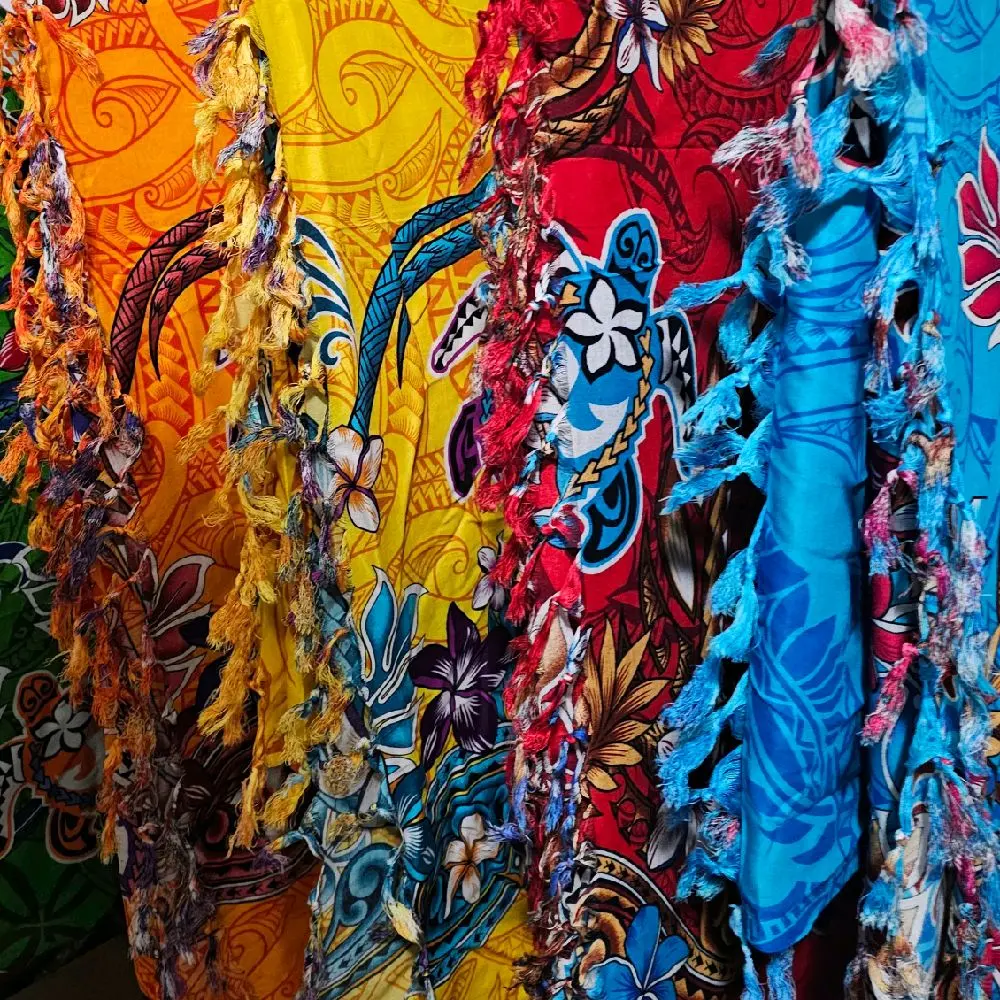 Sarong Wrap Around Skirt - Bikini Cover Up, Rayon, Available in XS-L (Not Available in Plus Size) - Beach Printed Floral