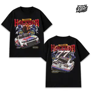 Men's Carson Hocevar E2 Apparel T-Shirt – Black Tee with Chili's Car Graphic, Bold Racing Design, Unisex Fit, Must-Have for Motorsports Fans