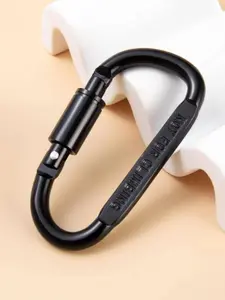 Aluminum Alloy Carabiner, Keychain with Lock & Keychain Ring, Durable Keychain for Backpack Travel & Hiking