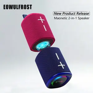 Magnetic version split Wireless waterproof speaker, Bluetooth 5.3, with subwoofer, wireless 2-in-1 speaker, can connect to smartphones, computers, home theater surround, company, outdoor, Wireless Stereo Speaker
