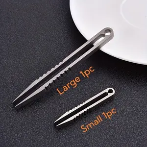 [Titanium Tongs] Durable Titanium 1pc Tongs | for EDC and Multi-Purpose Use - Easy to Pick Up and Grip, Portable