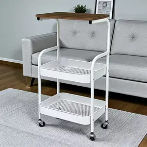 Heavy-Duty Rolling Cart with Removable Shelves – 4-Wheel Mobile Storage Rack for Office, Dorm, Bathroom, Durable Holder