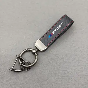 New Fashion Carbon Fibre Car Keychain Key Chain Keyring For BMW G30 G20 F30 F10 E90 E60 X1 X3 X5 E70 F15 F48 E36 Auto Accessoies Keychain Accessories