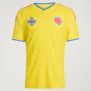 Personalized Colombia Soccer Jersey Full Set World Cup 2026, Custom Name Number Logo National Soccer Jersey S