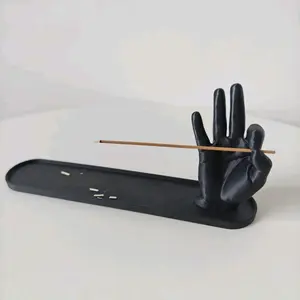 Hand-Shaped Incense Holder with Ash Catcher for Aromatherapy