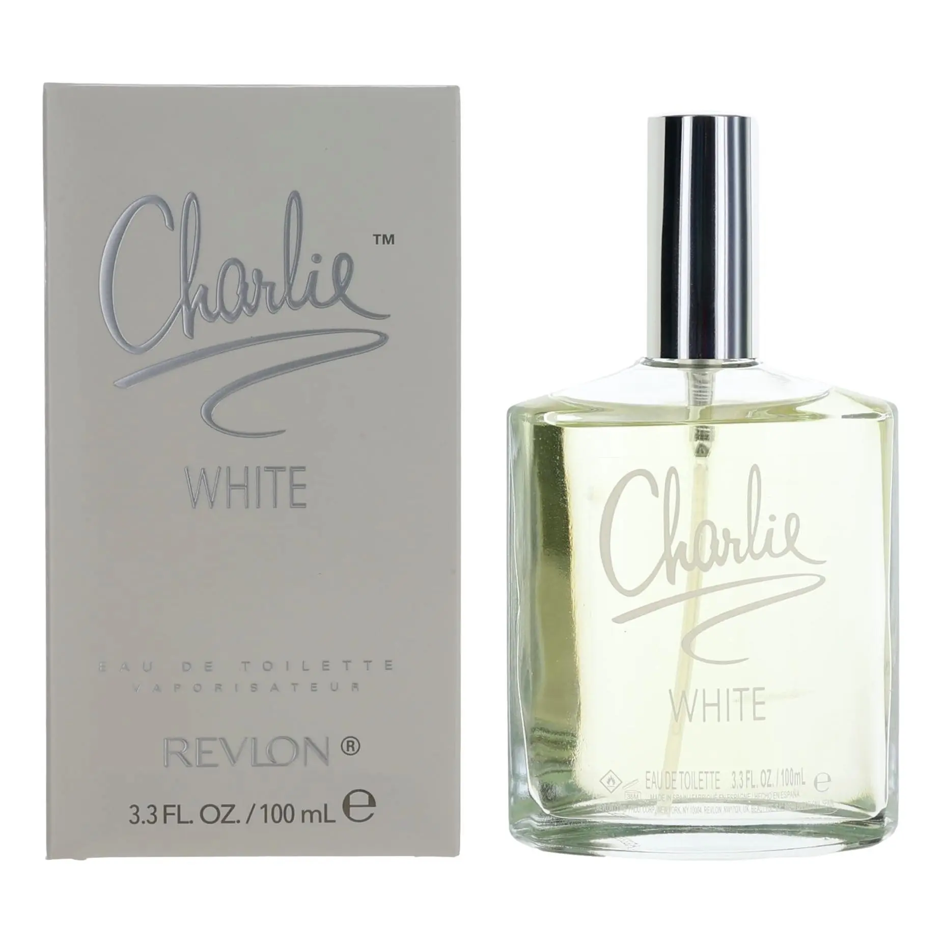 Revlon Charlie White Women's Fragrance - 3.4 fl oz EDT Spray Bottle, Aquatic Blend Liquid Spraying Women's Fragrance