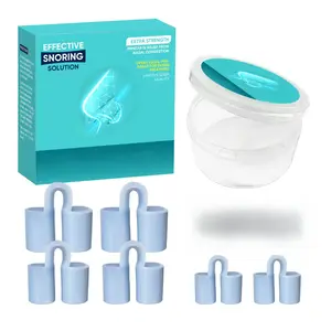 Anti Snoring Nasal Clip - Reusable Soft Silicone Nasal Dilator for Better Breathing & Quiet Sleep
