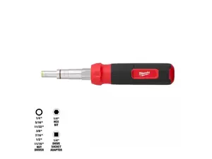 Milwaukee 9-in-1 Multi Nut Driver 48-22-2920 - Durable Tool for Efficient Work