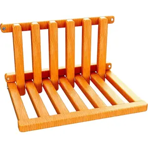 The Folding Stool is Made of Oak Wood and can Bear a Weight of 400 pounds. When Unfolded, it Measures 1.5" by 1", Providing Comfort and Safety. The Thickness is 2" (Beech Paint)