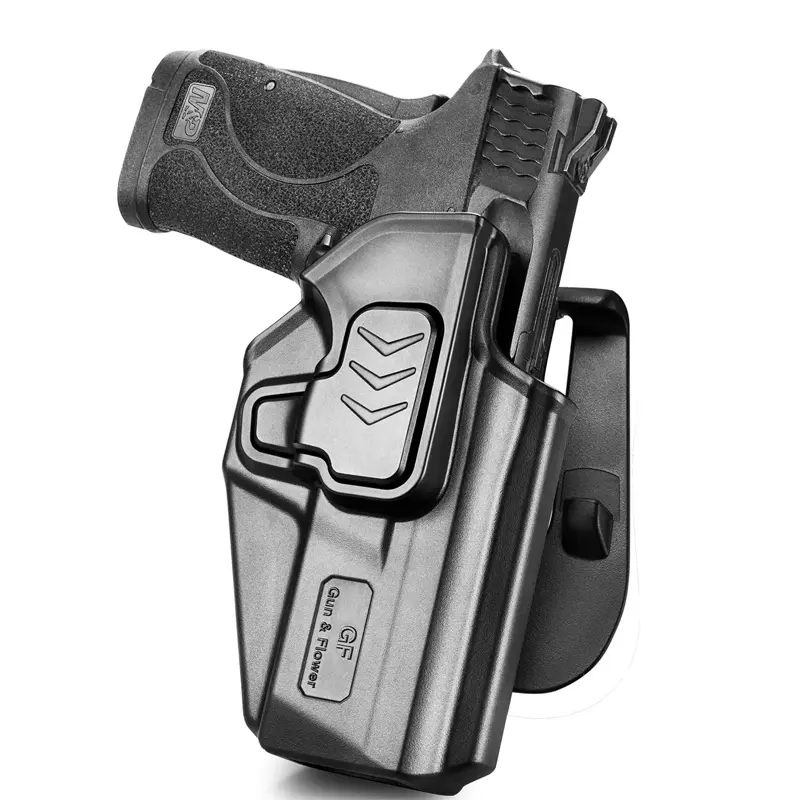 OWB Holster for Smith & Wesson M&P 380 SHIELD EZ，M&P 9 SHIELD EZ，S&W EQUALIZER, Red Dot Compatible, Index Finger Release, 360 Adjustable Paddle,Right Hand, competition,dealsforyoudays