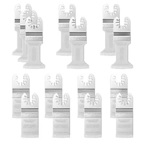 15PCS Diamond Oscillating Tool Blades, Curved Edge Long Multi Tool Blades for Grout Removal, Cleaning Mortar, Fit Dewalt Milwaukee Rockwell Ridgid Ryobi Chicago Craftsman.(Thickness: 1/13 Inch)