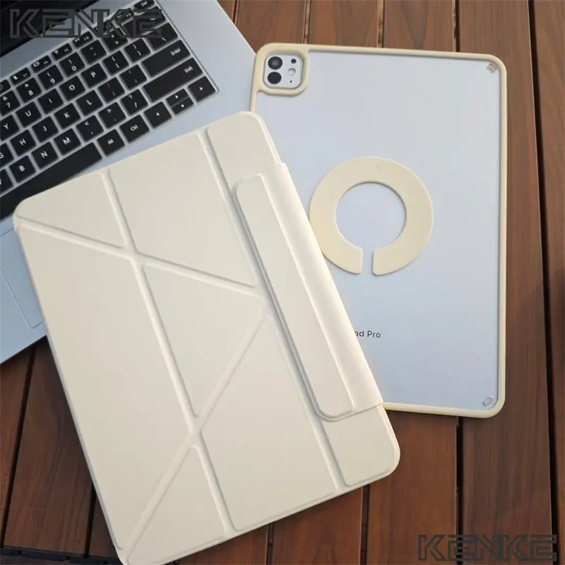 KENKE 2-in-1 Tablet Case with Pen Holder, Tablet Protective Cover with Detachable Kickstand, Compatible with iPad 11-Inch and 12.9-Inch, Tablet Casing Accessories, Tablet Covers