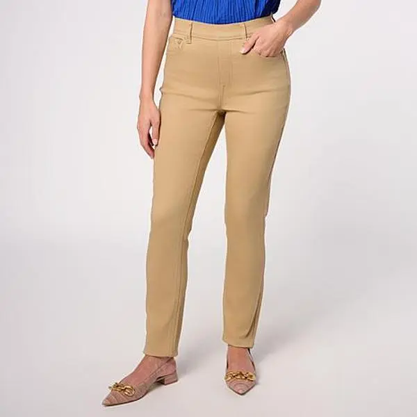 DG2 by Diane Gilman Virtual Stretch Denim Pull-On 5-Pocket Jegging