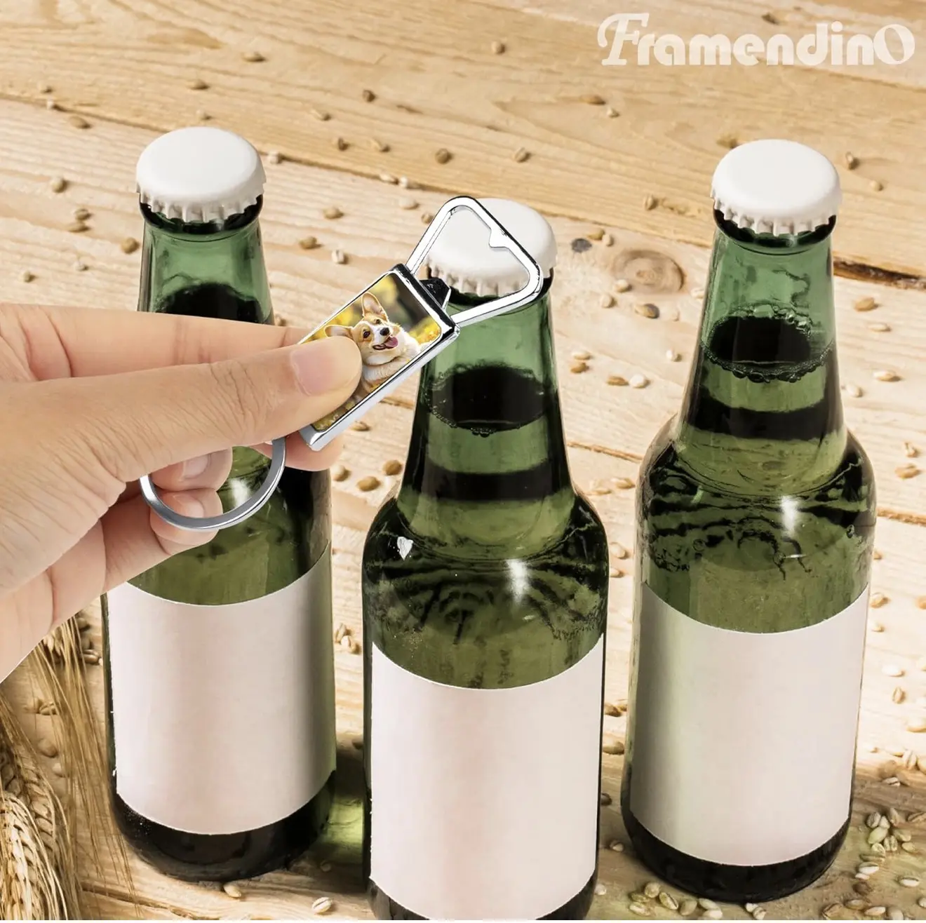 Personalized Bottle Opener Keychain- Custom -PHOTO- NAME or DESIGN