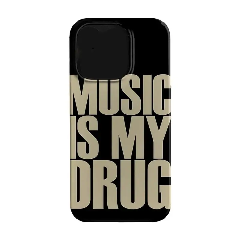 Love Music English Trendy Y2K Art Personalized Creative Phone Case, Retro Christmas Movie Phone Case for iPhone 17 16 15 14 13 12 11 Pro Max X XS & SS Galaxy S21–S25 Plus Ultra, Holidays Xmas Tough Case, Perfect Gift for Film Lovers, Classic Gift for Her