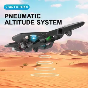 Remote Control Jet Plane with Lights 360° Roll Rechargeable Electric Aircraft Indoor Outdoor RC Airplane Toy for Kids