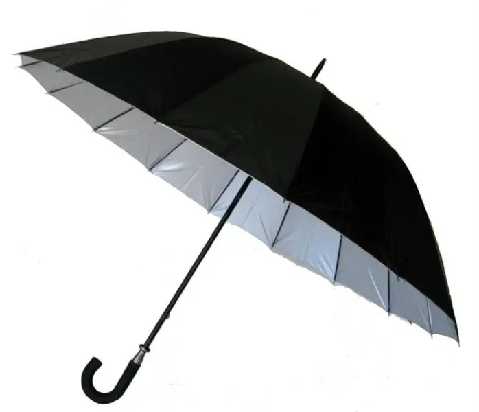 212 MAIN 60 in. Jumbo 16-Rib Doorman Umbrella, Manual Open, UV Protection, Wind Resistant, Rainproof, Sun-Rated Fabric Conch Umbrella 7516, Uv Umbrella, Rainproof Umbrella