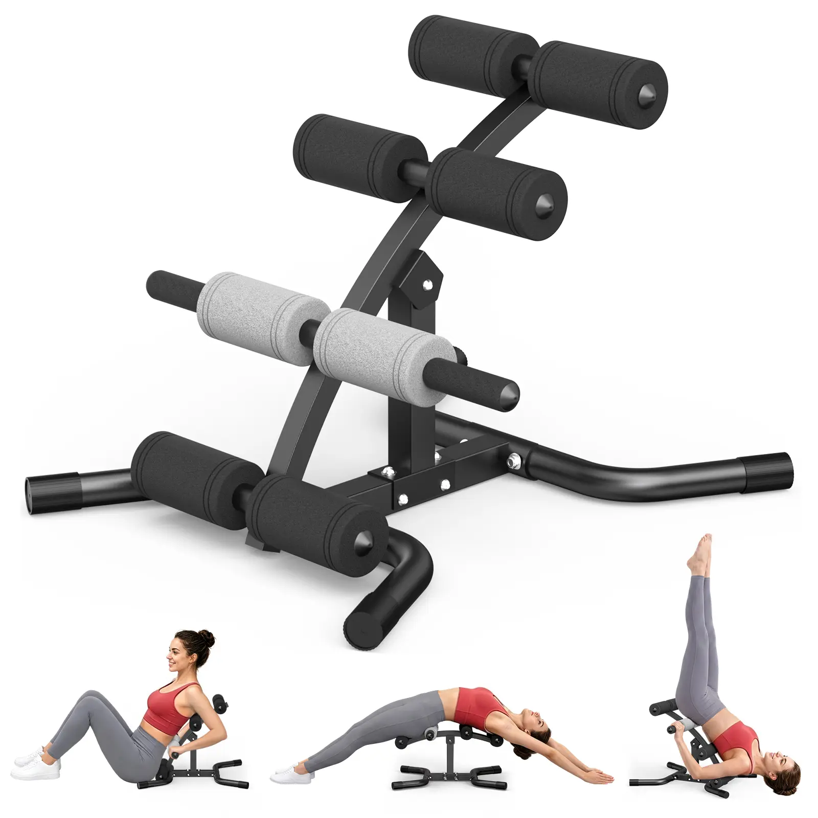 RELIFE REBUILD YOUR LIFE Mini Inversion Table,Glutes & Back Machine with 330 LBS Weight Capacity,Strength Training Inversion Machine for Relaxation Foam Rollers,Easy to Assemble, Waist Trainer Machine for Home Gym tiktokshopbacktoschool