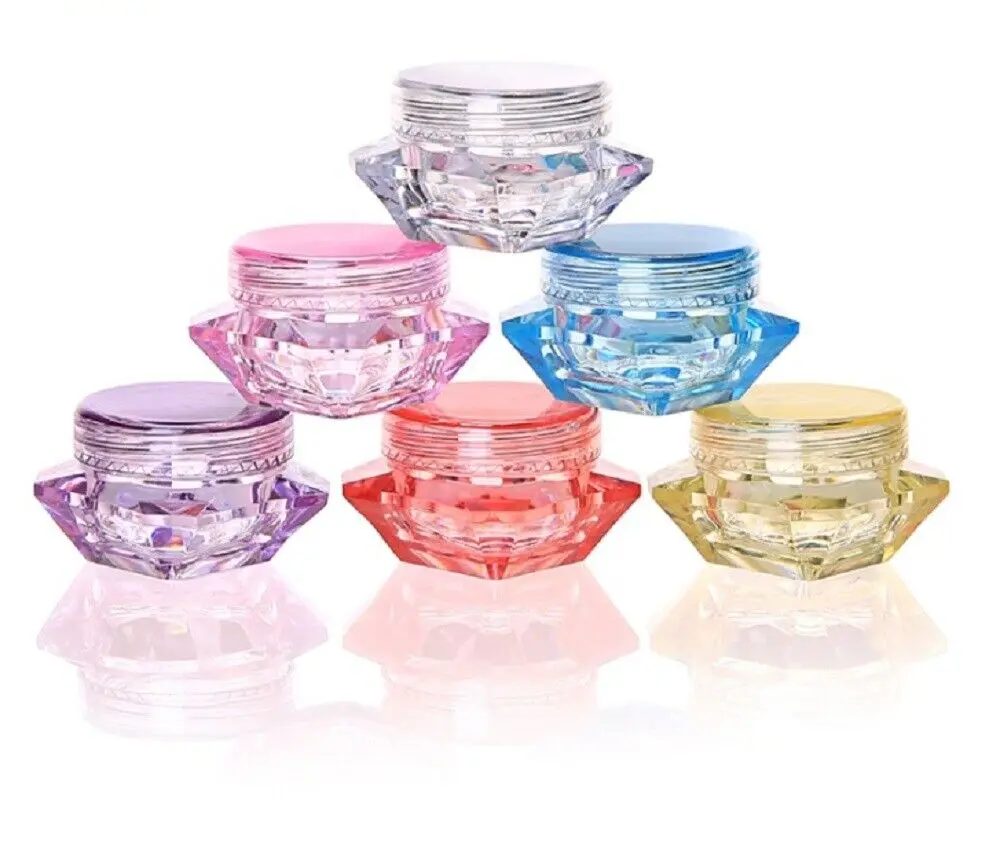 48 Pieces 5 Gram Cosmetic Empty Sample Small Containers Jar Makeup Lip Balm 5ml Bottle Lotion