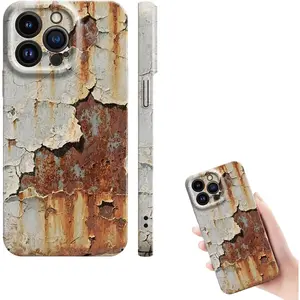 Retro Industrial Rusty Smartphone Case - Compatible with iPhone 12/13/14/15/16/17 ProMax, Cellphone Handheld Devices Accessories