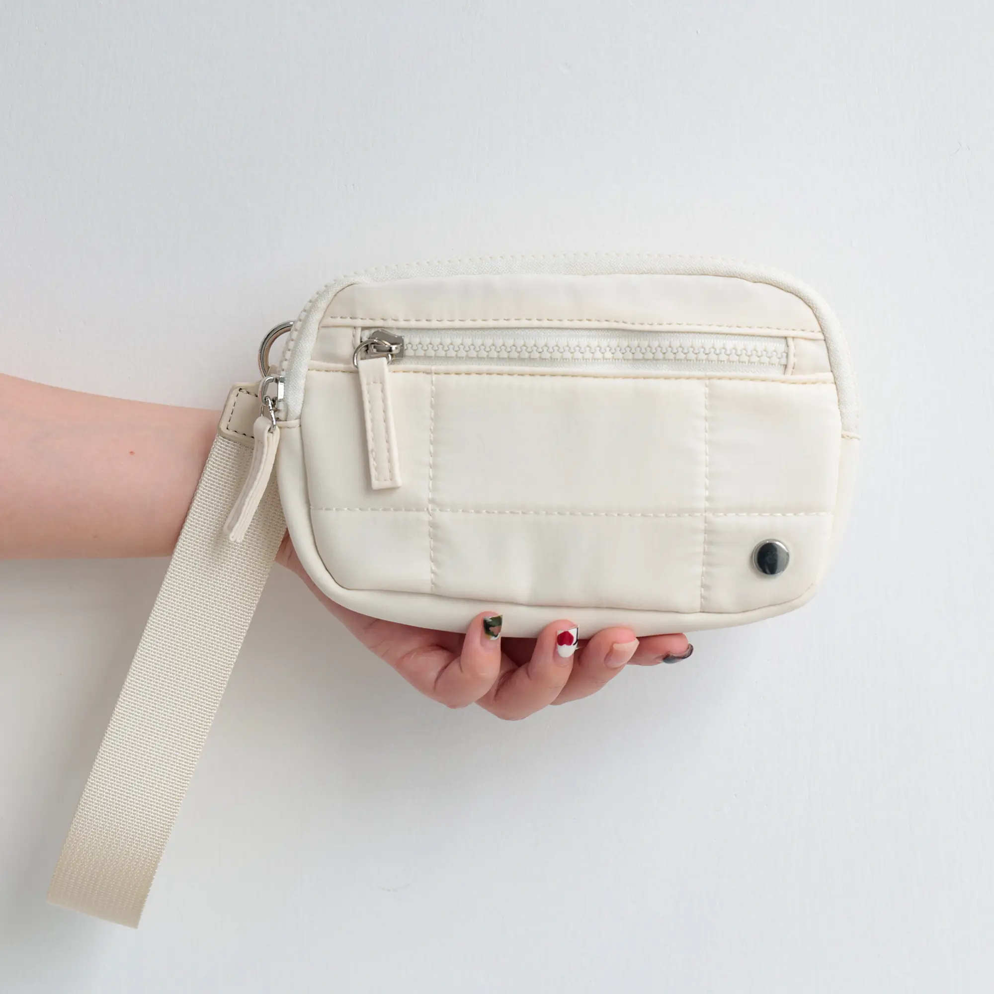 Women's Stylish Solid Color Nylon Material Wristlet Bag Set - Trendy Minimalist Purse, Portable Size Fits Busy Schedules, Waterproof Phone Wallet, Zipper Coin Purse for Daily Use