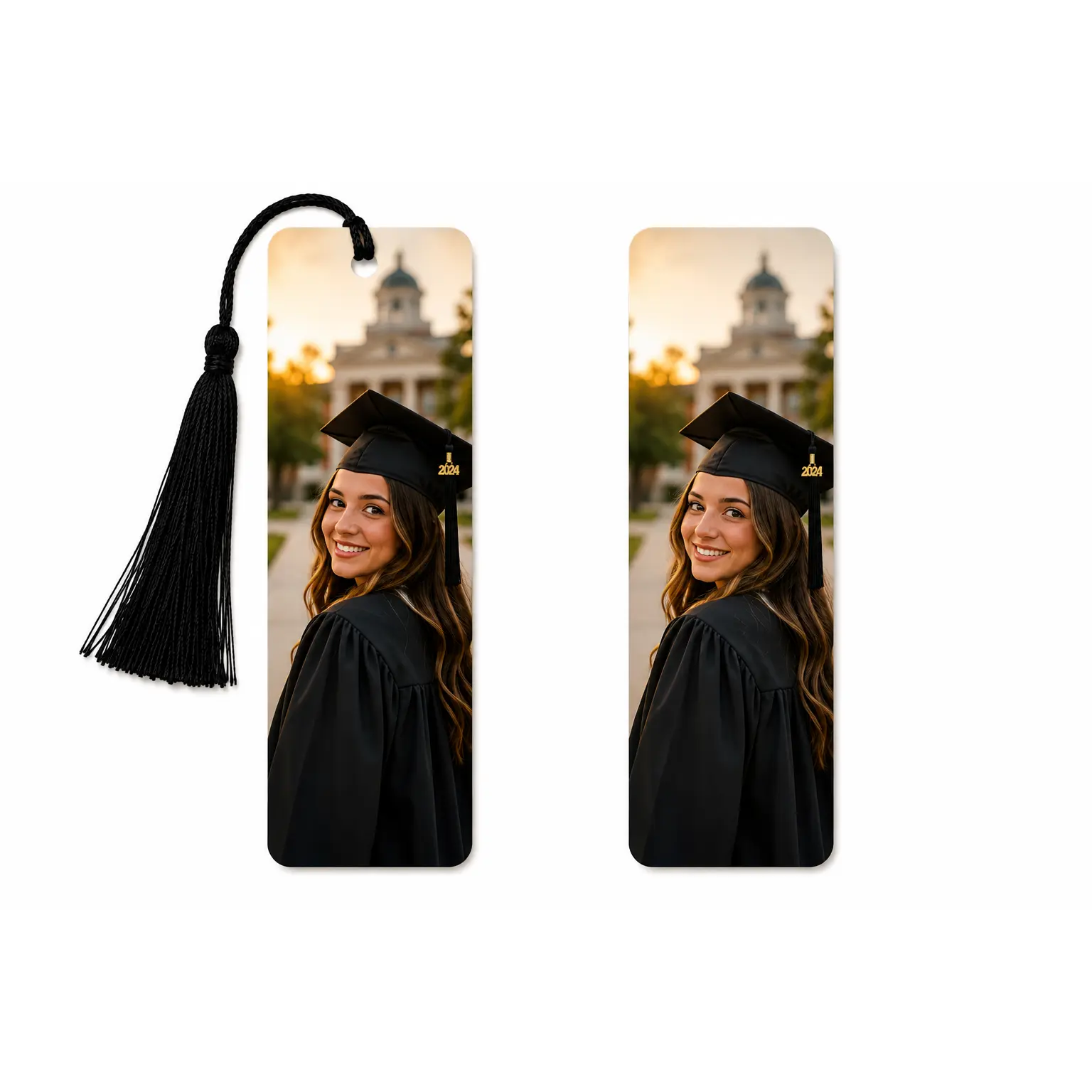Personalized Custom Photo Bookmark, 2" x 6" Office Stationery, Stocking Stuffers for Grandparents & Book Lovers