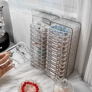 Transparent Acrylic Jewelry Storage Set (13 Pieces), Home Jewelry Organizer, Portable Rust-Resistant Box, Suitable for Bracelets, Necklaces, Rings, Earrings, Women's Gift