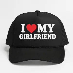 I Love My Girlfriend Trucker Hat
