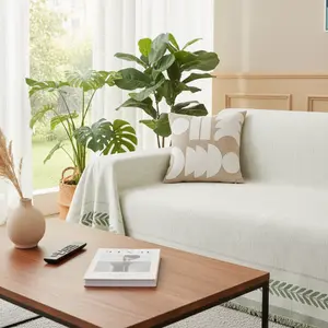 Wheat Sheaf Green Chenille Sofa Throw – Fresh Natural Tones, Skin-Friendly & Soft, Machine Washable, Non-Slip & Wear-Resistant, Pet-Friendly, Multi-Scene Home Decor for Sofas, Bedrooms, and Sofa Pads