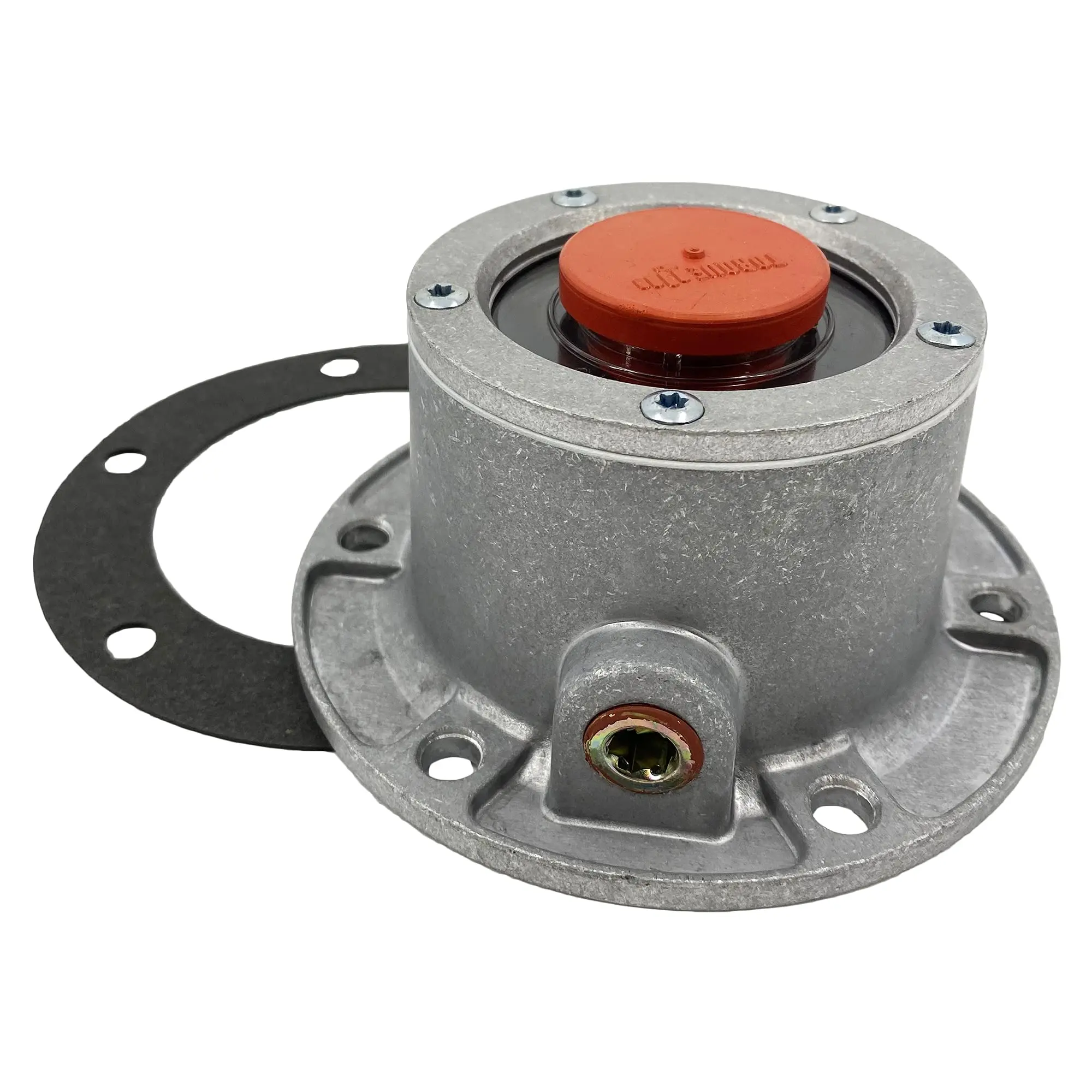 Torque 3434024 Replacement Aluminum Hub Cap for Steer Axle - Aluminum Alloy Resists Cracking, Leak-Proof Seal Keeps Oil Contained (Replaces Stemco 343-4024, SKF 1711, 1811)