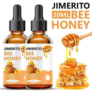 Jimerito Genuine Honey Eye Drops & Eye Serum with Dropper - 30ml Ginseng Root Infused Natural Plant-Based Moisturizer for Adults, Soothing, Hydrate, Smooth, Moisture, Brightening Lash Enhancer, All Skin Types Daily Beauty Treatment (TikTokShopBlackFriday)