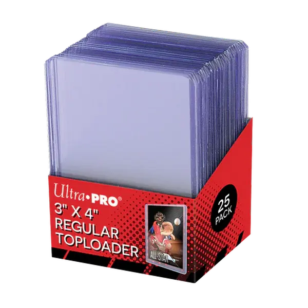 3" x 4" Clear Regular TOPLOADER® Sleeves (25ct) for Standard Size Cards - Ultra Pro