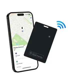 Thin Card Wallet Tracker, Smart Wallet Finder, Item Locator, Wireless Charging, Key Finder, Lithium Ion Battery, iOS Compatible