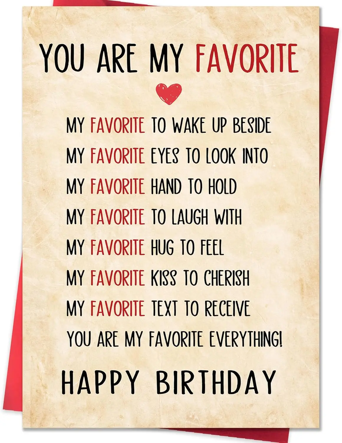 Birthday Card for Husband Wife Boyfriend Girlfriend Couple Men Women,Romantic Happy Birthday Cards Gifts Decorations for Him Her