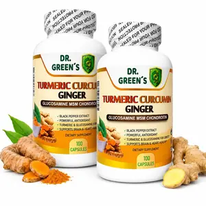 Turmeric Curcumin with Ginger and Bio pepper 2600mg Triple Strength Capsules 200