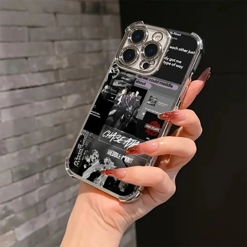 Chase Atlantic Album Cellphone Casing - Shockproof, Protective, Transparent Look Soft Back Accessory for iPhone 17,16E,16,15,14,13,12,11 (Mini,Pro,Max),Air,X,XR,XS Max,8,7 Plus Mobile Phone Accessories