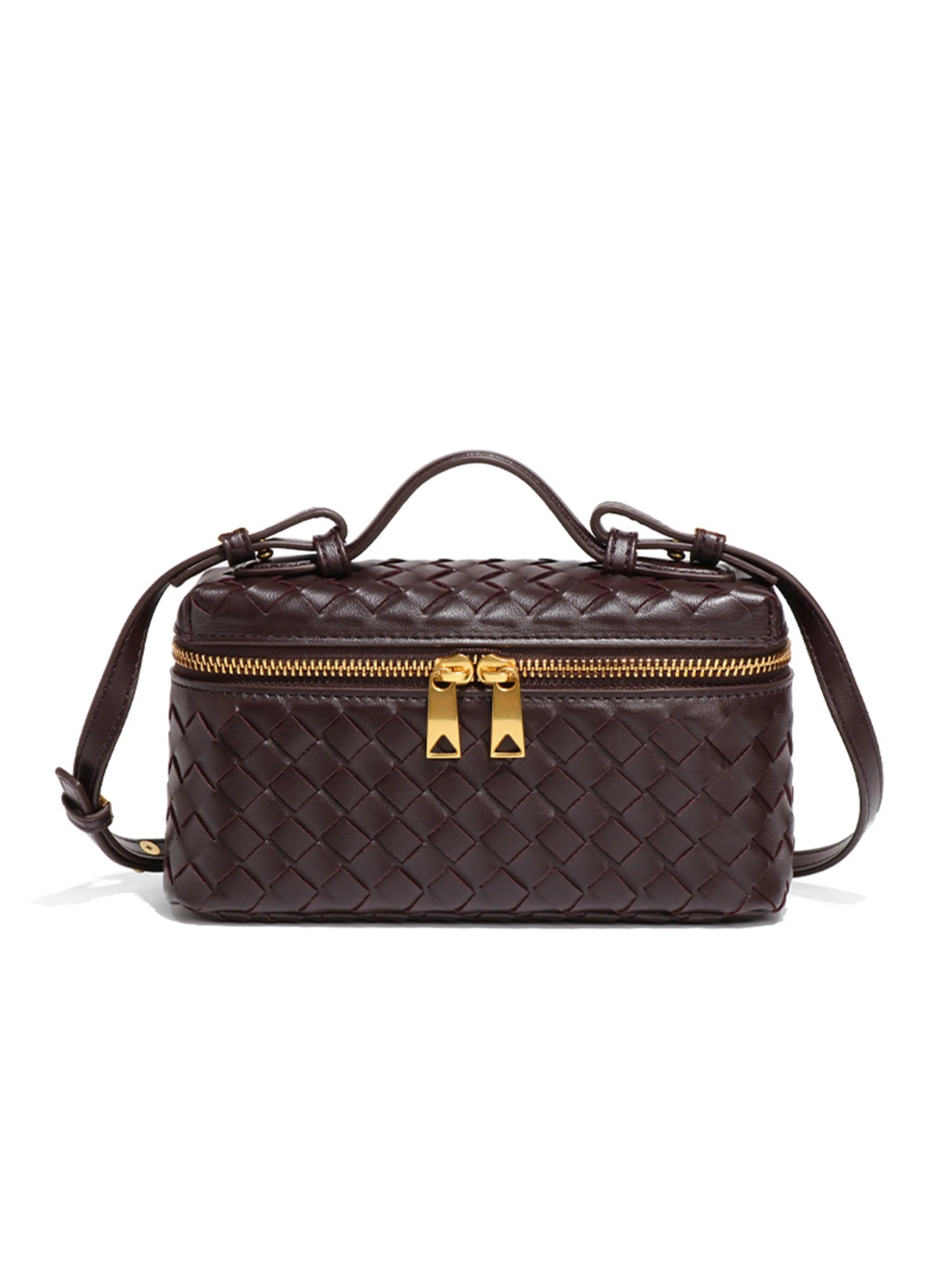 Vintage Women's Handbag, Handcrafted Woven Box Design, Handheld or Crossbody Wear, High-end Feel, Perfect for Autumn and Winter, Ideal Bag for Daily Commuting, Exquisite Accessories, Casual Trendy Purse