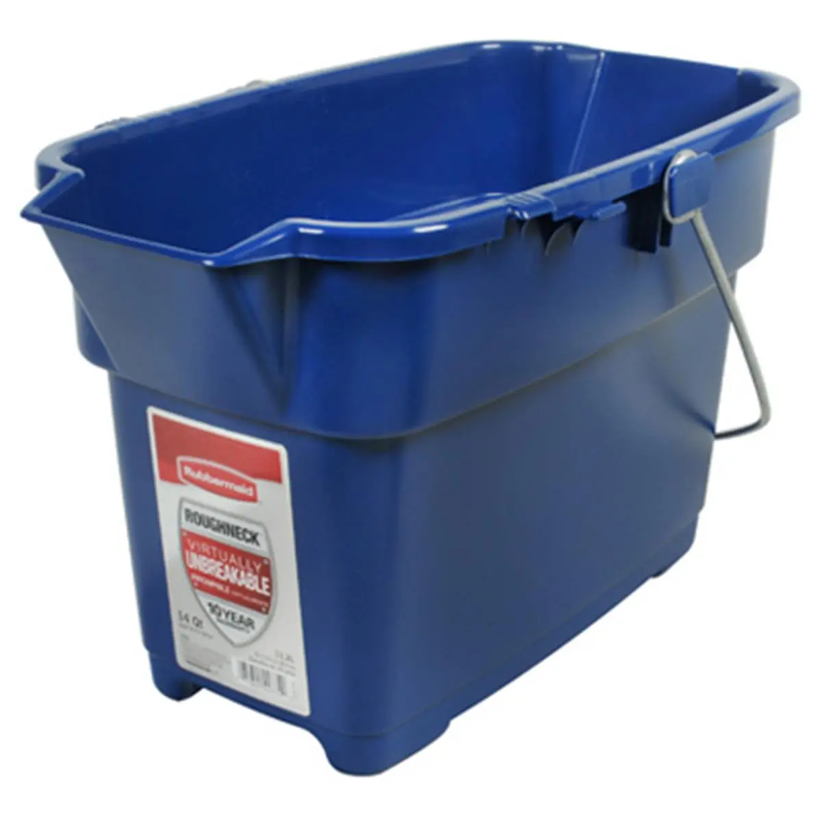 Rubbermaid Plastic Roughneck Bucket with Handle, 14 qt, Model 1793555 - Royal Blue, Household Items