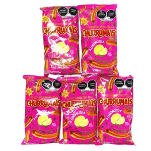 5 - PK Churrumais con Limonsito, Sabritas Chips - Traditional Mexican Chips, Citrus, Spicy - 65 GRAMS PER BAG - Mexican Chips - Sabritas Mexicanas - Papitas Mexicanas